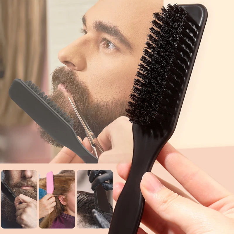 Slick Back Hair Brush for Sleek Ponytail Bun & Smoothing Baby Hairs, Flyaways, Edge Control - Backcombing & Teasing