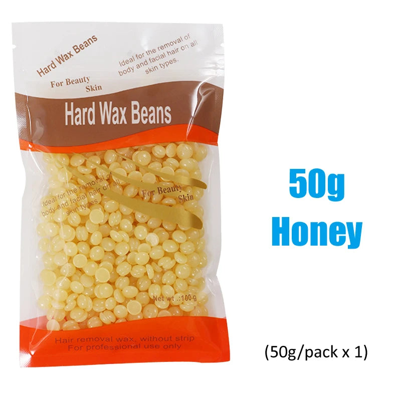500g Wax Beans For Wax Heater Whole Body Hot Film Depilatory Wax For Wax Heater Kit Waxing Wax Beans For Hair Removal Wax Pot