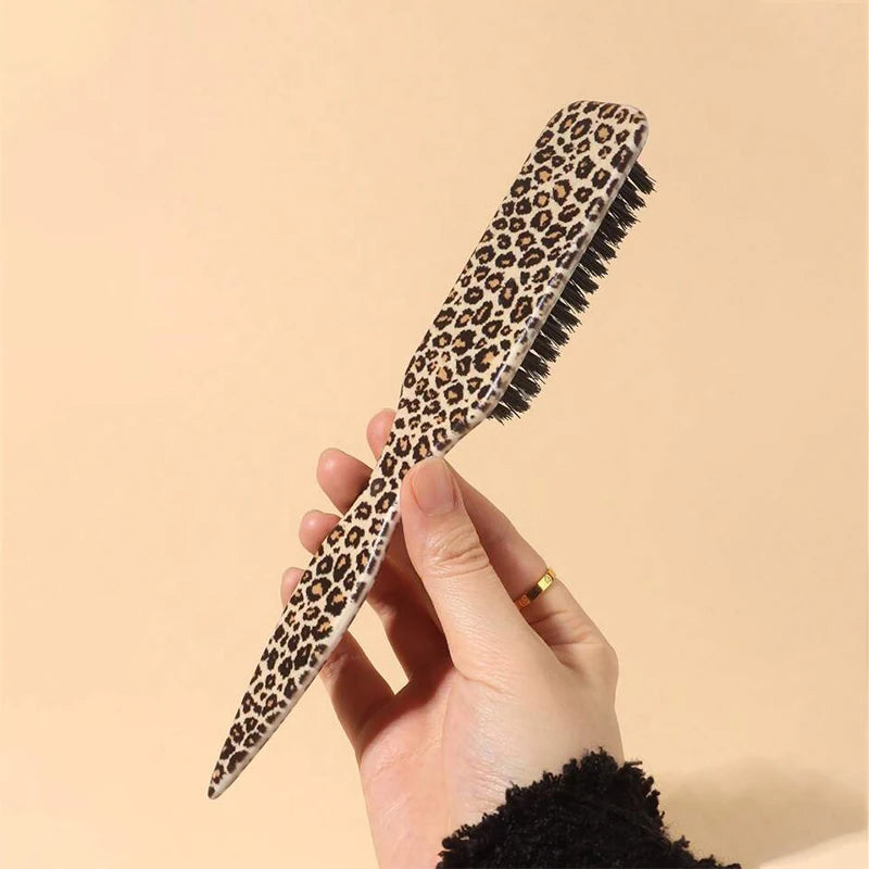 Slick Back Hair Brush for Sleek Ponytail Bun & Smoothing Baby Hairs, Flyaways, Edge Control - Backcombing & Teasing