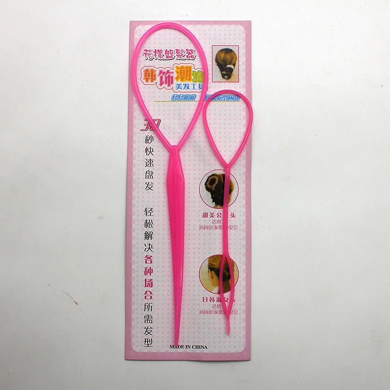 1-6pcs/Set Hair Brush Set Hairdressing Spray Bottle Hair Braiding Loop Rat Tail Comb Teasing Hair Brsuh Edge Control Brush