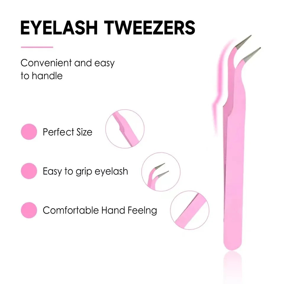 Segmented Individual False Lashes with Dual-Ended Lash Glue - Fast-Drying Gentle Irritation-Free Long-Lasting Hold for Eyelash E