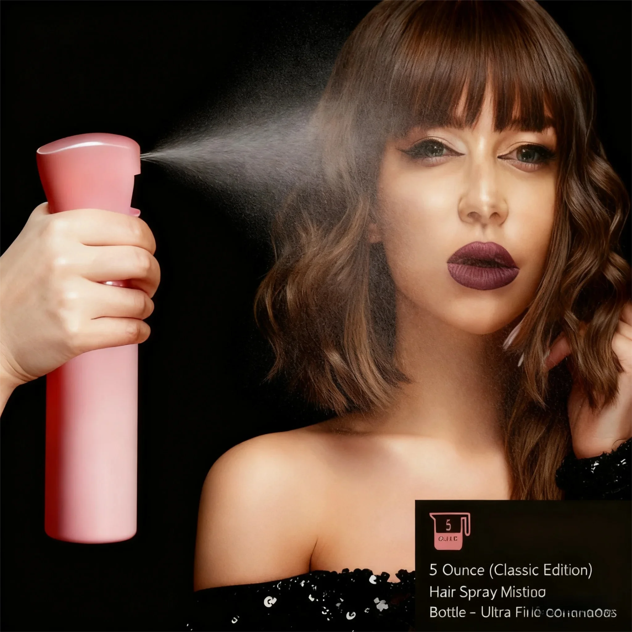 1-6pcs/Set Hair Brush Set Hairdressing Spray Bottle Hair Braiding Loop Rat Tail Comb Teasing Hair Brsuh Edge Control Brush