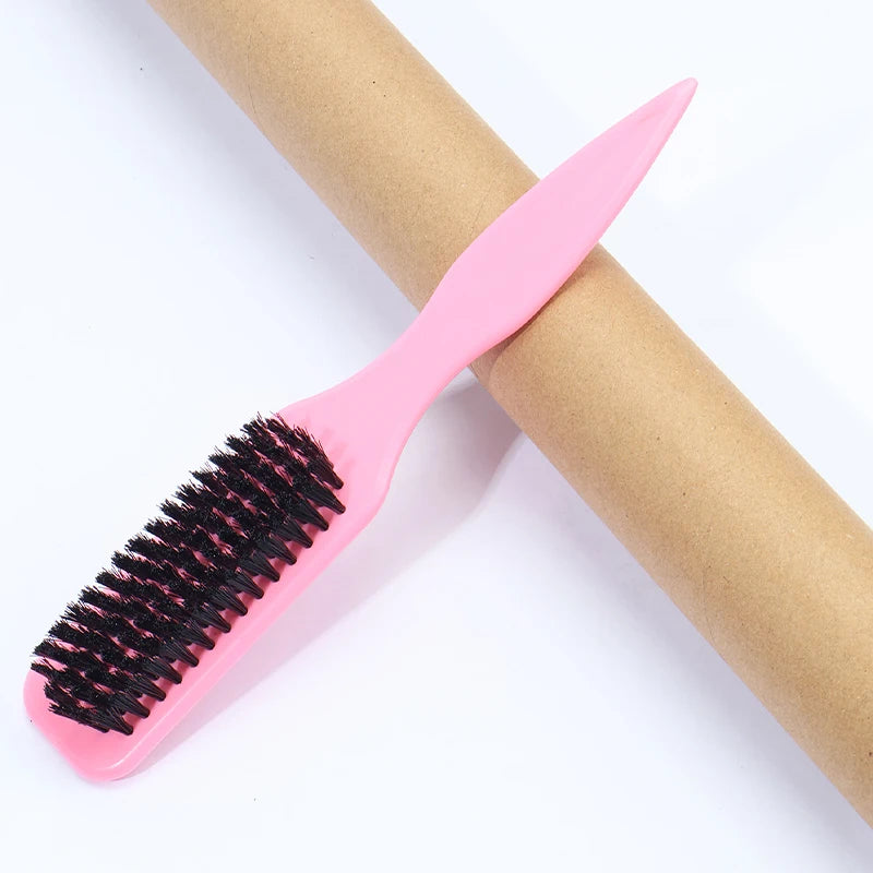 Slick Back Hair Brush for Sleek Ponytail Bun & Smoothing Baby Hairs, Flyaways, Edge Control - Backcombing & Teasing