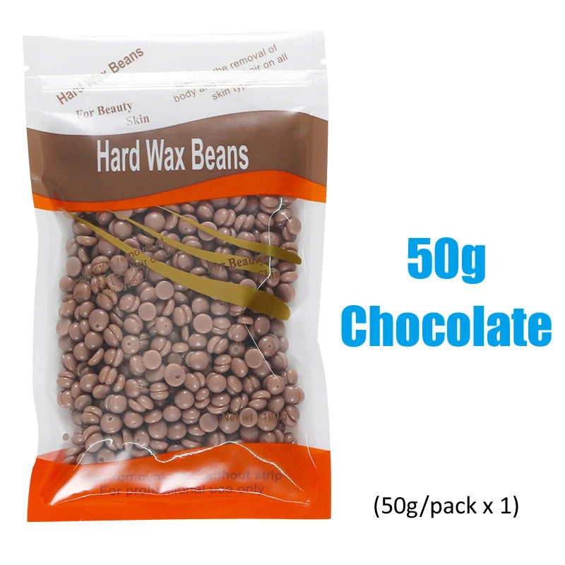 500g Wax Beans For Wax Heater Whole Body Hot Film Depilatory Wax For Wax Heater Kit Waxing Wax Beans For Hair Removal Wax Pot