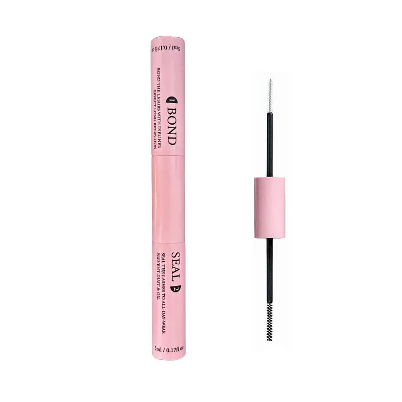 Segmented Individual False Lashes with Dual-Ended Lash Glue - Fast-Drying Gentle Irritation-Free Long-Lasting Hold for Eyelash E