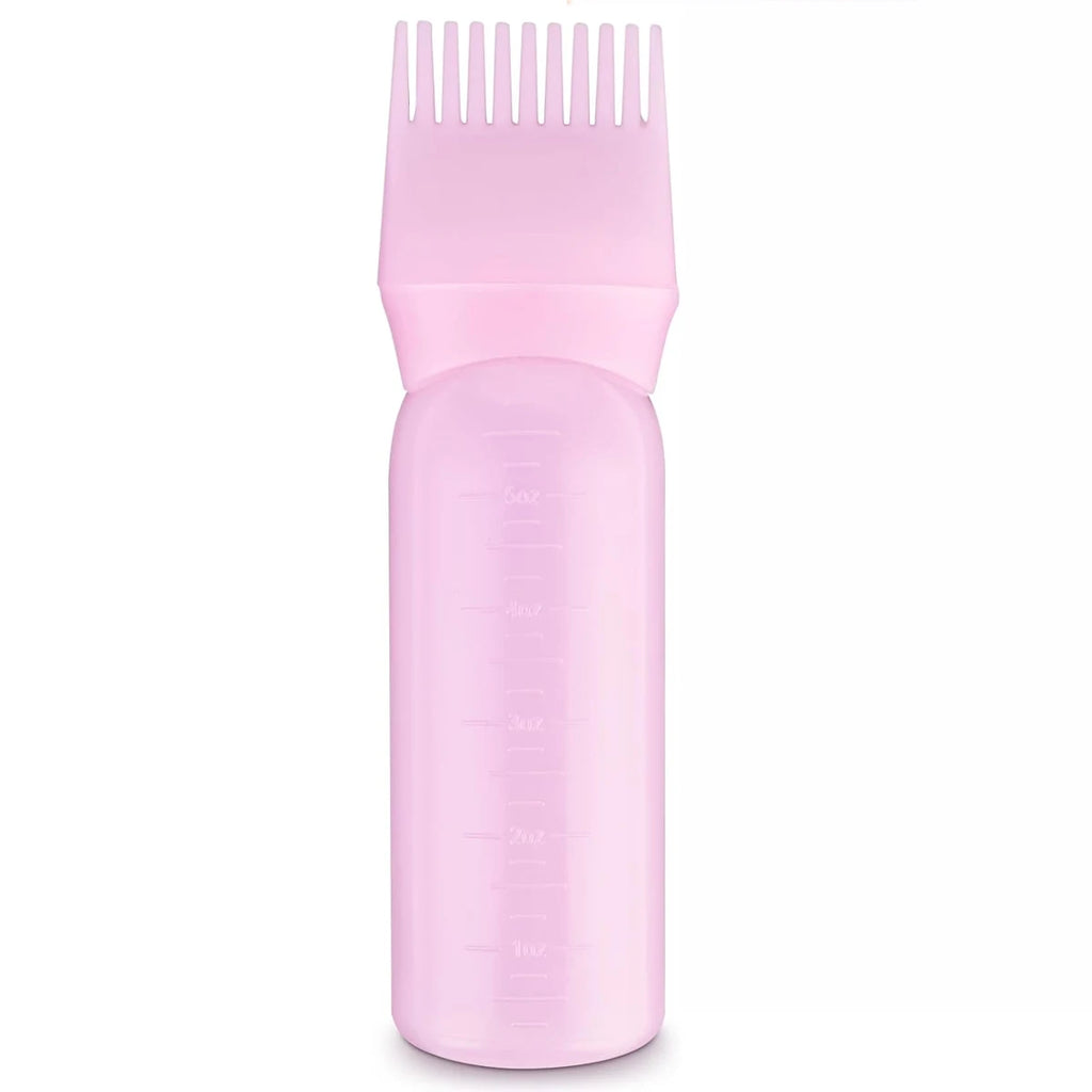 Barber Dyeing Bottle Shampoo Oil Applicator Brush Scalp Treament Applicator Bottle Salon Home DIY Hair Coloring Styling Tools