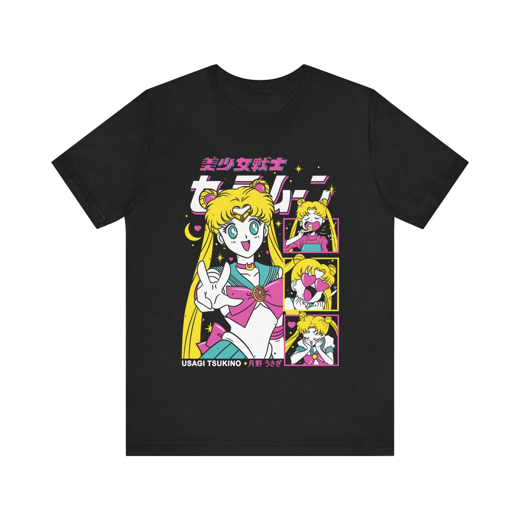 Sailor Moon Retro 90s Anime Graphic T Shirt Summer Cotton Men Women Tee Streetwear Casual Trend Short Sleeve Couple Hip Hop Top