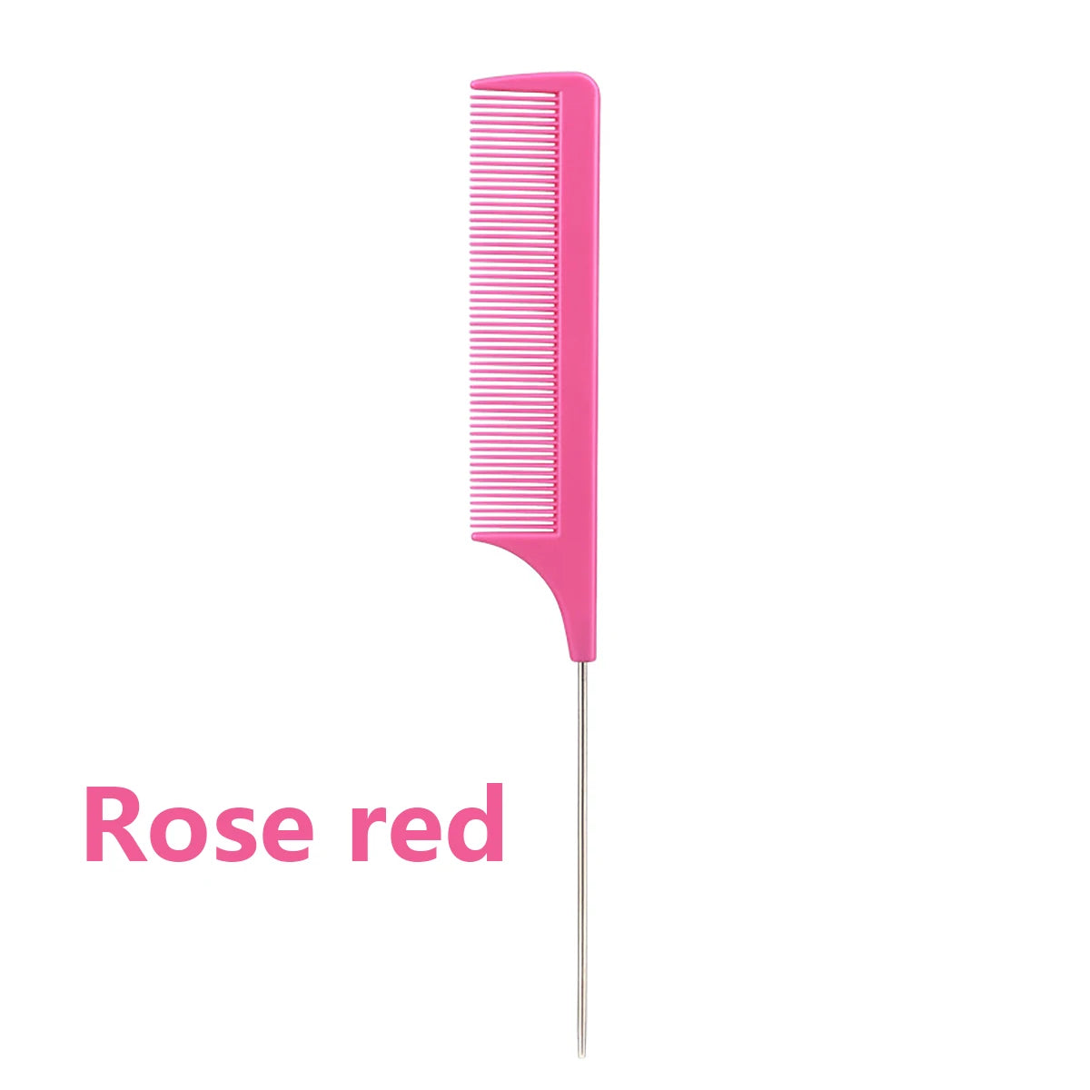 Pro Pointed Tail Salon Hairdressing Hair Styling Anti-static Comb Hair Brush Steel Needle Pin Rat Tail Combs Barber Accessories