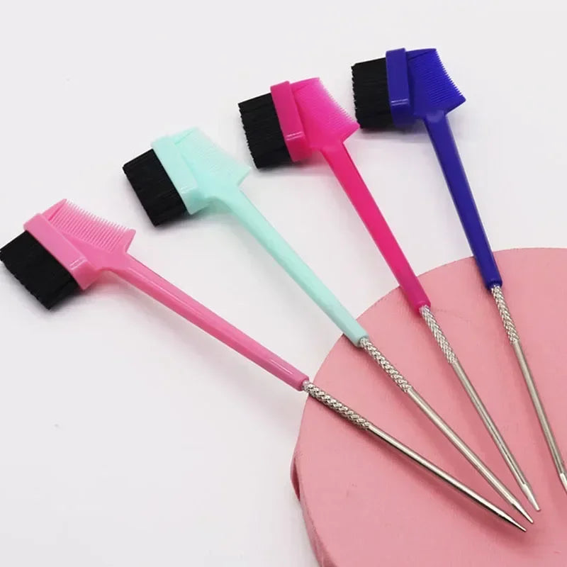 Baby Care Hair Edge Brush Comb Double Sided 3 in 1 Edge Control Brush for Baby Hair Salon Hair Care Comb Brushes Beauty Tools